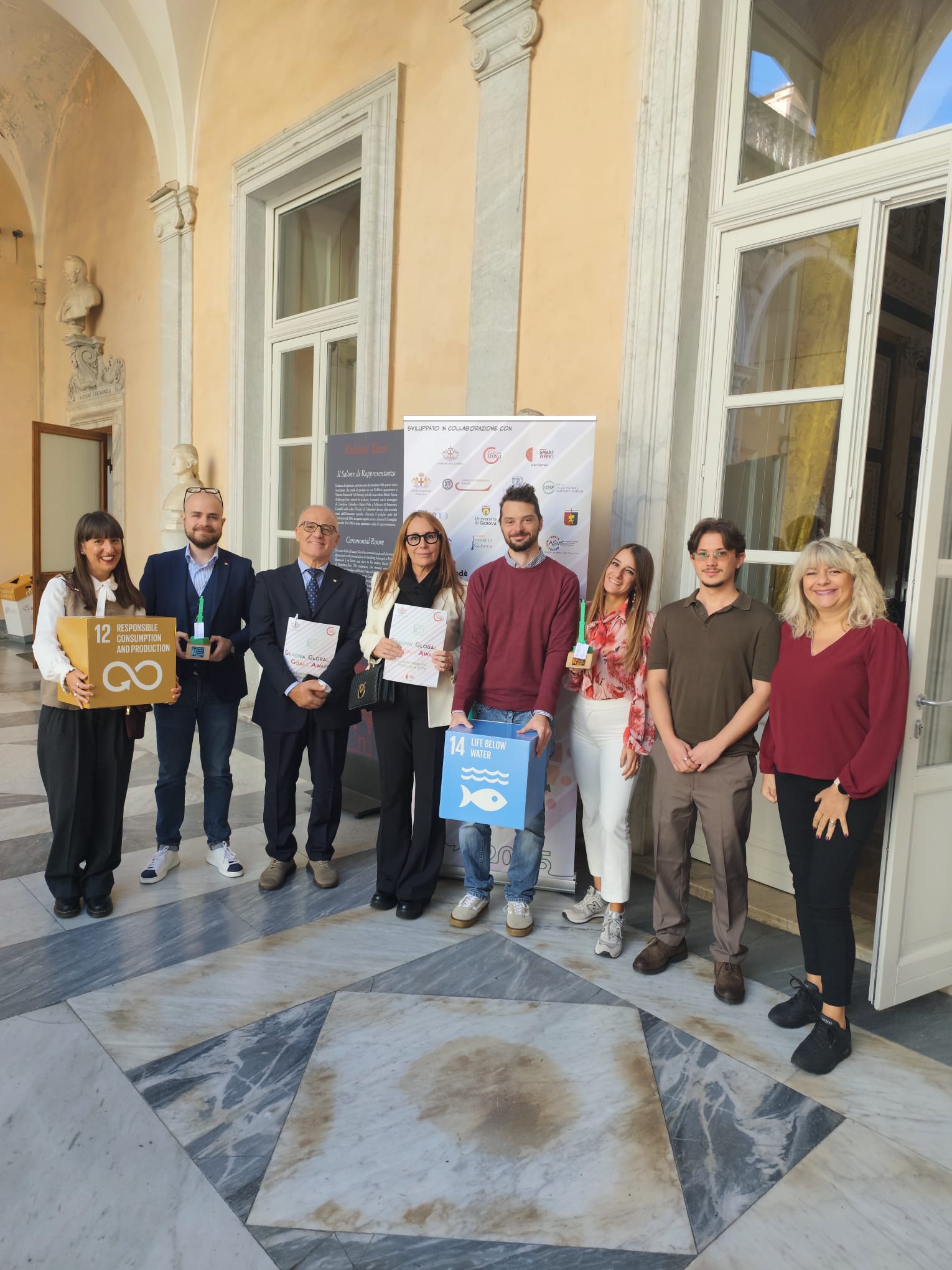 Photo of the Place Marketing Department, Sustainability Manager and Councillor for Place Marketing - Municipality of Genova