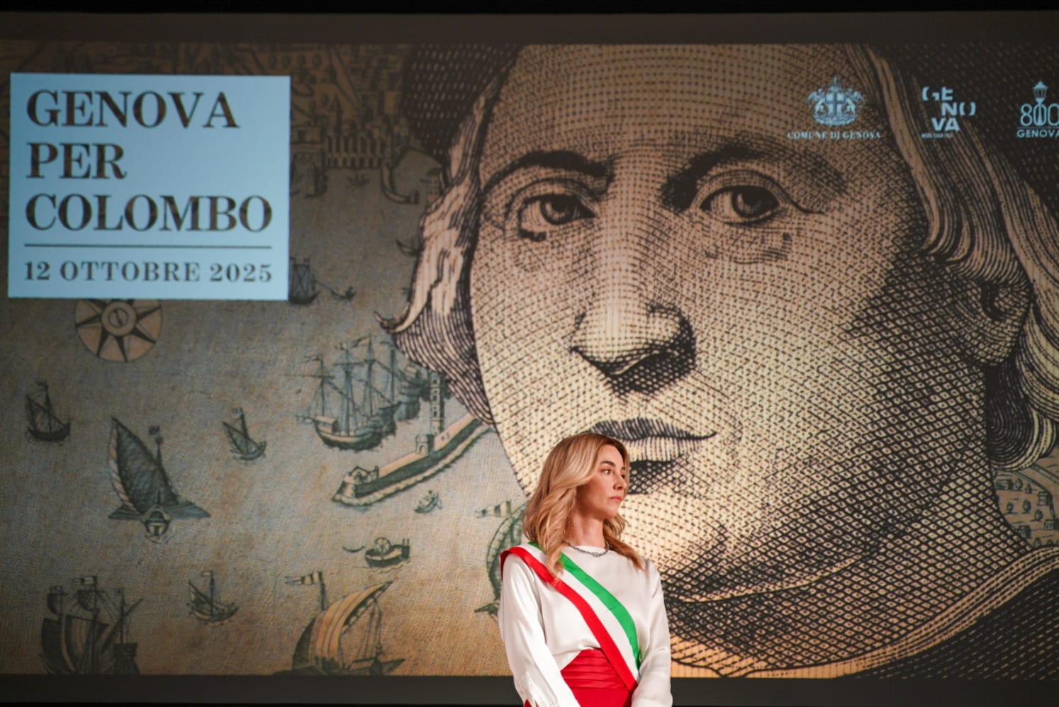 Sindaca Silvia Salis alla Cerimonia Colombiana, il 12 ottobre 2025