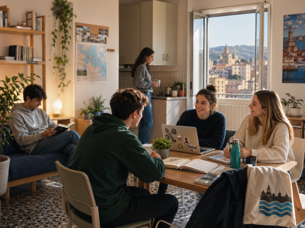 student's house but not only 