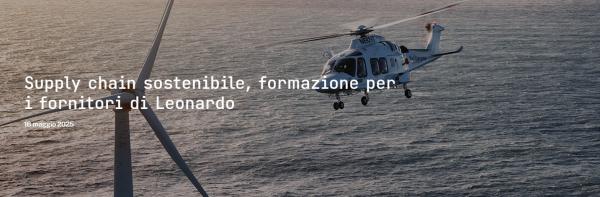 Sustainable supply chain photo - Leonardo S.p.A. website