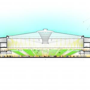 Palasport sezione arena sportiva