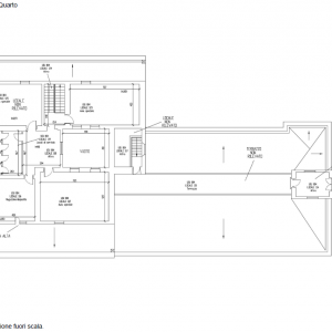 Villa Rossi - pianta quarto piano